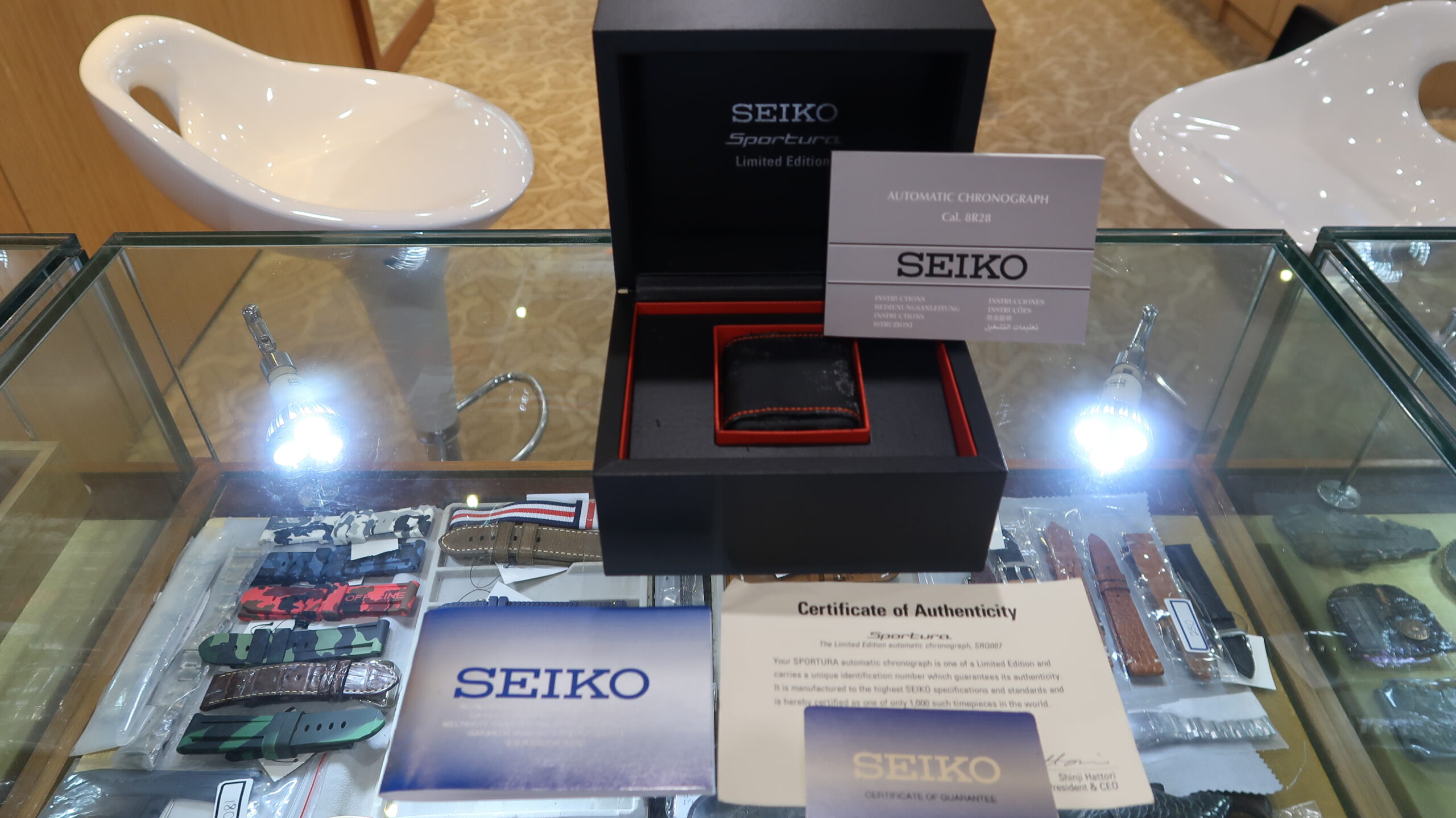 Seiko Sportura Chronograph SRQ007 Limited Edition (Pre Owned) SEIKO-008 -  Watch & Watch Gallery